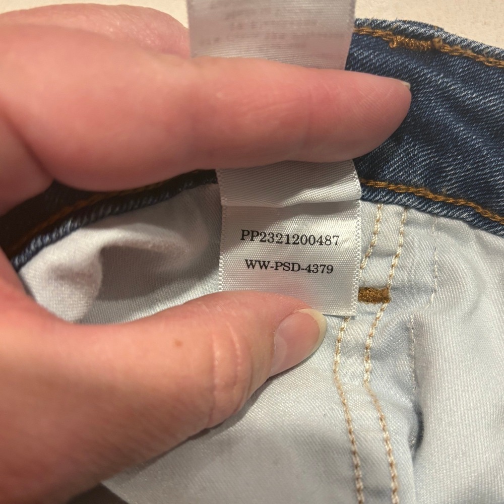 Everlane Curvy High-Rise Skinny Jean Blue Denim Crop 32 PP2321200487 - Picture 5 of 11